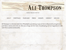 Tablet Screenshot of alithompsonart.com